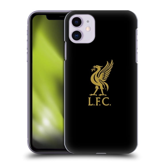 Head Case Designs Officially Licensed Liverpool Football Club Liver Bird Gold Logo On Black Hard Back Case Compatible with Apple iPhone 11
