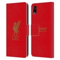 thumbnail image 1 of Head Case Designs Officially Licensed Liverpool Football Club Liver Bird Gold Logo On Red Leather Book Wallet Case Cover Compatible with Apple iPhone XR, 1 of 6