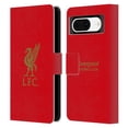 thumbnail image 1 of Head Case Designs Officially Licensed Liverpool Football Club Liver Bird Gold Logo On Red Leather Book Wallet Case Cover Compatible with Google Pixel 8, 1 of 6