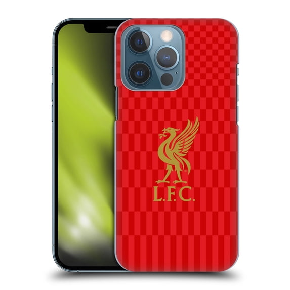 Head Case Designs Officially Licensed Liverpool Football Club Liver Bird Gold On Red Kit Hard Back Case Compatible with Apple iPhone 13 Pro