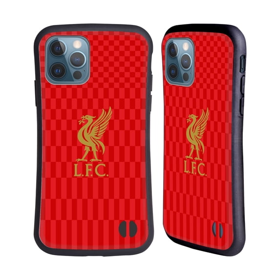 Head Case Designs Officially Licensed Liverpool Football Club Liver Bird Gold On Red Kit Hybrid Case Compatible with Apple iPhone 12 / iPhone 12 Pro