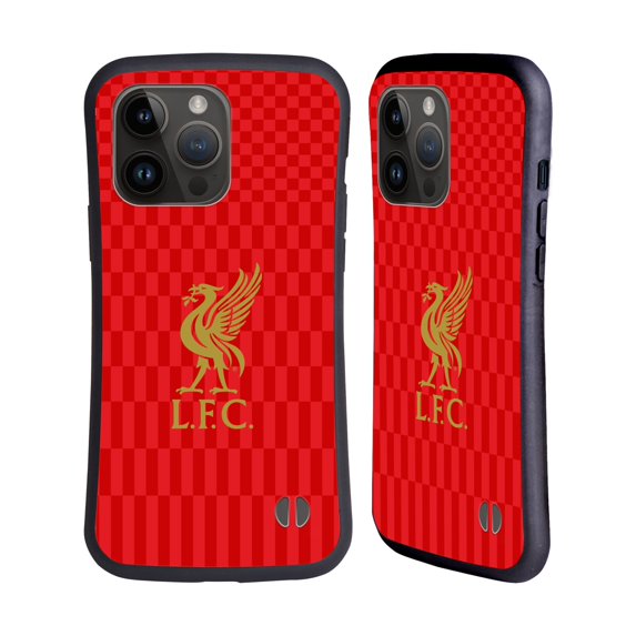 Head Case Designs Officially Licensed Liverpool Football Club Liver Bird Gold On Red Kit Hybrid Case Compatible with Apple iPhone 15 Pro Max
