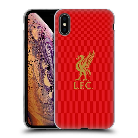 Head Case Designs Officially Licensed Liverpool Football Club Liver Bird Gold On Red Kit Soft Gel Case Compatible with Apple iPhone XS Max