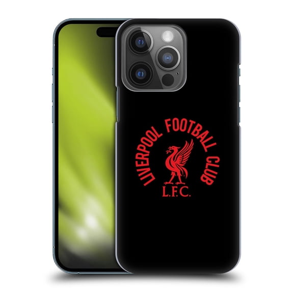 Head Case Designs Officially Licensed Liverpool Football Club Liver Bird Red LFC On Black Hard Back Case Compatible with Apple iPhone 14 Pro