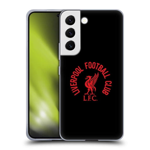 Head Case Designs Officially Licensed Liverpool Football Club Liver Bird Red LFC On Black Soft Gel Case Compatible with Samsung Galaxy S22 5G