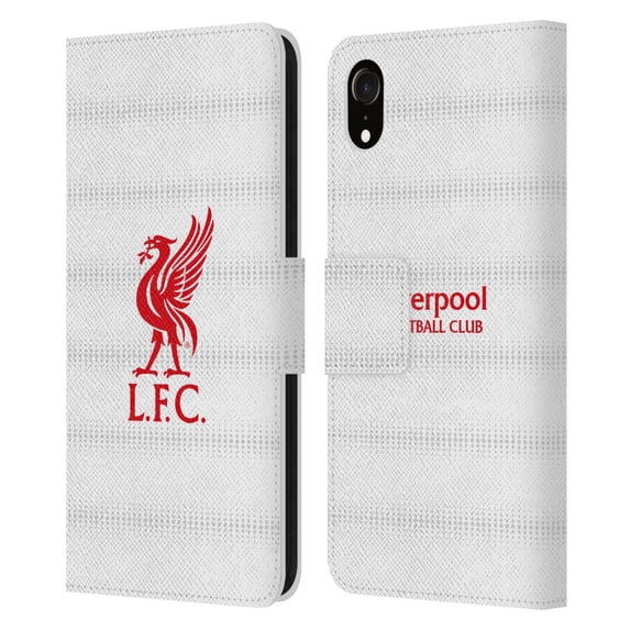 Head Case Designs Officially Licensed Liverpool Football Club Liver Bird Red Logo And Pattern Leather Book Wallet Case Cover Compatible with Apple iPhone XR