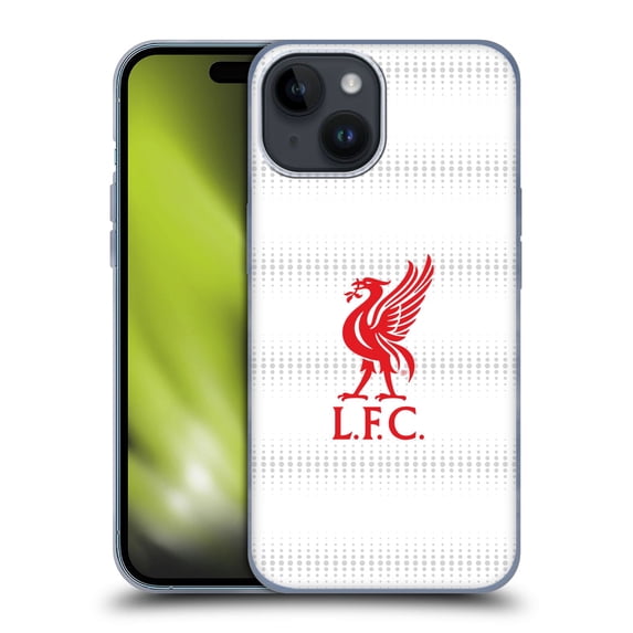 Head Case Designs Officially Licensed Liverpool Football Club Liver Bird Red Logo And Pattern Soft Gel Case Compatible with Apple iPhone 15