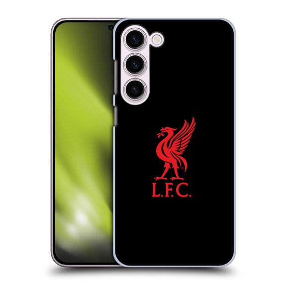Head Case Designs Officially Licensed Liverpool Football Club Liver Bird Red Logo On Black Hard Back Case Compatible with Samsung Galaxy S23+ 5G