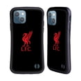 thumbnail image 1 of Head Case Designs Officially Licensed Liverpool Football Club Liver Bird Red Logo On Black Hybrid Case Compatible with Apple iPhone 13, 1 of 7