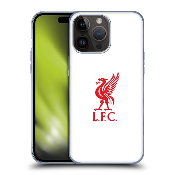 Head Case Designs Officially Licensed Liverpool Football Club Liver Bird Red Logo On White Soft Gel Case Compatible with Apple iPhone 15 Pro Max