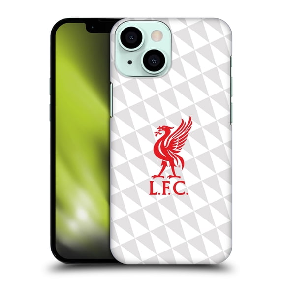 Head Case Designs Officially Licensed Liverpool Football Club Liver Bird Red On White Kit Hard Back Case Compatible with Apple iPhone 13 Mini