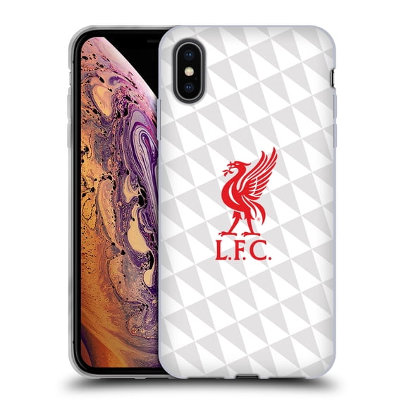 Head Case Designs Officially Licensed Liverpool Football Club Liver Bird Red On White Kit Soft Gel Case Compatible with Apple iPhone XS Max