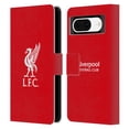 thumbnail image 1 of Head Case Designs Officially Licensed Liverpool Football Club Liver Bird White Logo In Red Leather Book Wallet Case Cover Compatible with Google Pixel 8, 1 of 6