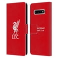 thumbnail image 1 of Head Case Designs Officially Licensed Liverpool Football Club Liver Bird White Logo In Red Leather Book Wallet Case Cover Compatible with Samsung Galaxy S10+ / S10 Plus, 1 of 6