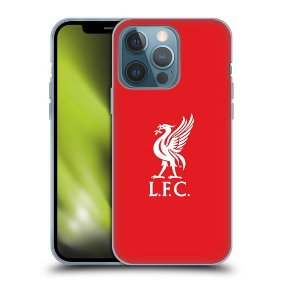 Head Case Designs Officially Licensed Liverpool Football Club Liver Bird White Logo In Red Soft Gel Case Compatible with Apple iPhone 13 Pro
