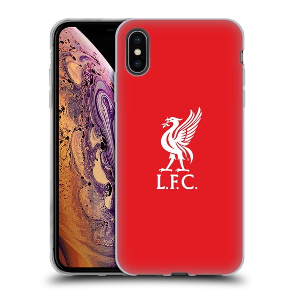 Head Case Designs Officially Licensed Liverpool Football Club Liver Bird White Logo In Red Soft Gel Case Compatible with Apple iPhone XS Max