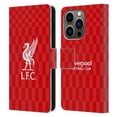 thumbnail image 1 of Head Case Designs Officially Licensed Liverpool Football Club Liver Bird White On Red Kit Leather Book Wallet Case Cover Compatible with Apple iPhone 14 Pro, 1 of 6