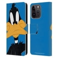 thumbnail image 1 of Head Case Designs Officially Licensed Looney Tunes Characters Daffy Duck Leather Book Wallet Case Cover Compatible with Apple iPhone 15 Pro, 1 of 6