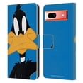 thumbnail image 1 of Head Case Designs Officially Licensed Looney Tunes Characters Daffy Duck Leather Book Wallet Case Cover Compatible with Google Pixel 7a, 1 of 6