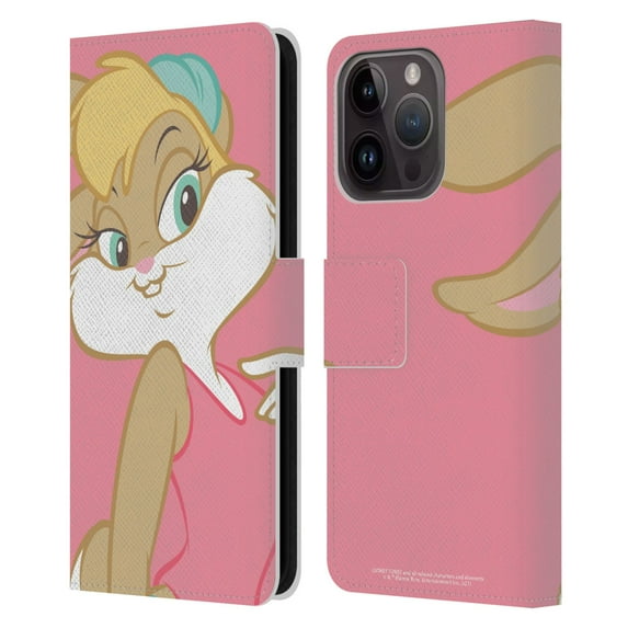Head Case Designs Officially Licensed Looney Tunes Characters Lola Bunny Leather Book Wallet Case Cover Compatible with Apple iPhone 15 Pro