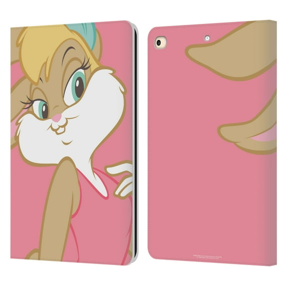 Head Case Designs Officially Licensed Looney Tunes Characters Lola Bunny Leather Book Wallet Case Cover Compatible with Apple iPad 9.7 2017 / iPad 9.7 2018
