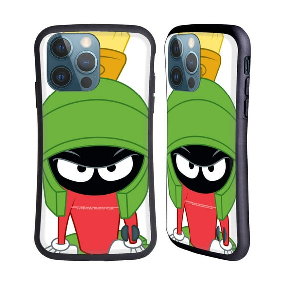 Head Case Designs Officially Licensed Looney Tunes Characters Marvin The Martian Hybrid Case Compatible with Apple iPhone 13 Pro