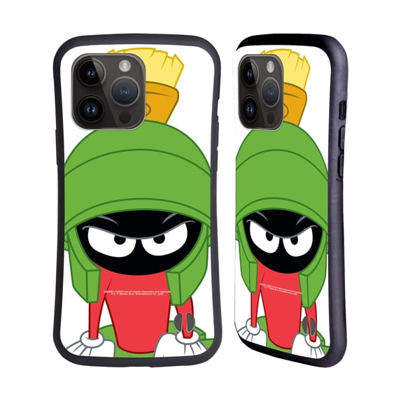Head Case Designs Officially Licensed Looney Tunes Characters Marvin The Martian Hybrid Case Compatible with Apple iPhone 15 Pro Max