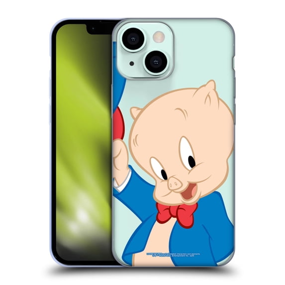 Head Case Designs Officially Licensed Looney Tunes Characters Porky Pig Soft Gel Case Compatible with Apple iPhone 13 Mini