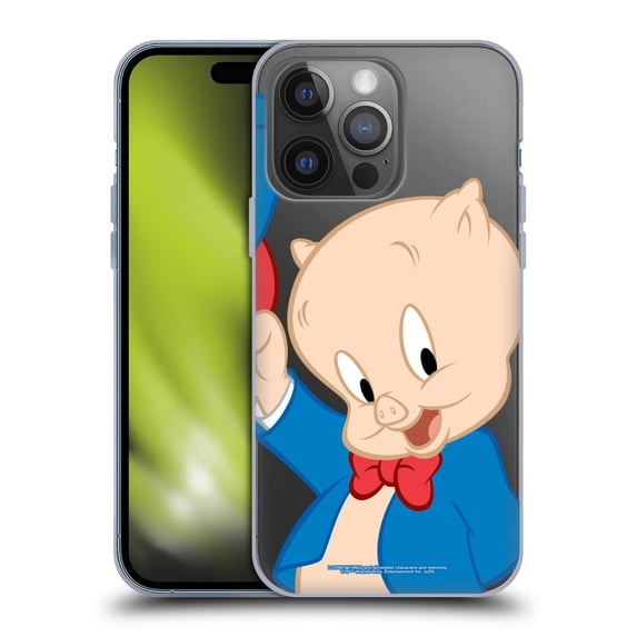 Head Case Designs Officially Licensed Looney Tunes Characters Porky Pig Soft Gel Case Compatible with Apple iPhone 14 Pro