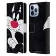 thumbnail image 1 of Head Case Designs Officially Licensed Looney Tunes Characters Sylvester The Cat Leather Book Wallet Case Cover Compatible with Apple iPhone 13 Pro Max, 1 of 6