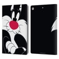 thumbnail image 1 of Head Case Designs Officially Licensed Looney Tunes Characters Sylvester The Cat Leather Book Wallet Case Cover Compatible with Apple iPad 10.2 2019/2020/2021, 1 of 6