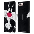 thumbnail image 1 of Head Case Designs Officially Licensed Looney Tunes Characters Sylvester The Cat Leather Book Wallet Case Cover Compatible with Apple iPhone 7 Plus / iPhone 8 Plus, 1 of 6