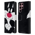 thumbnail image 1 of Head Case Designs Officially Licensed Looney Tunes Characters Sylvester The Cat Leather Book Wallet Case Cover Compatible with Samsung Galaxy S22 Ultra 5G, 1 of 6
