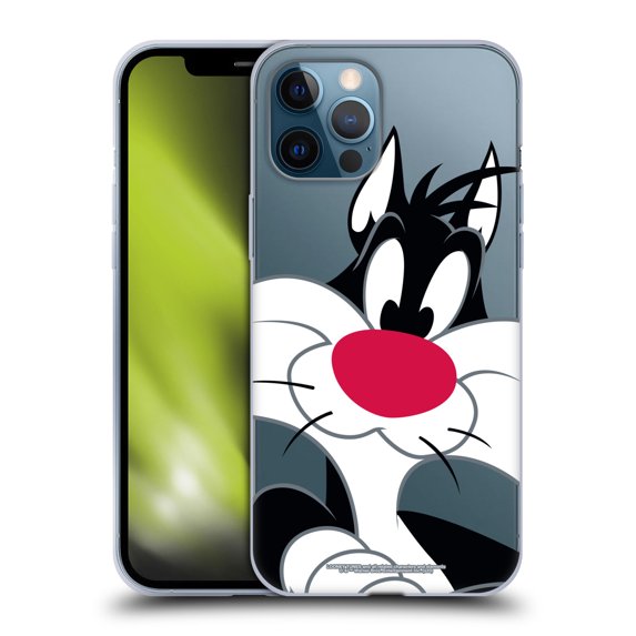Head Case Designs Officially Licensed Looney Tunes Characters Sylvester The Cat Soft Gel Case Compatible with Apple iPhone 12 Pro Max