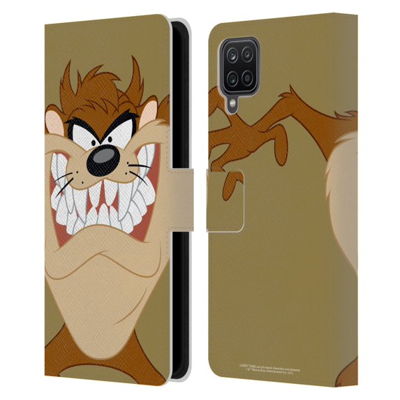 Head Case Designs Officially Licensed Looney Tunes Characters Tasmanian Devil Leather Book Wallet Case Cover Compatible with Samsung Galaxy A12 (2020)