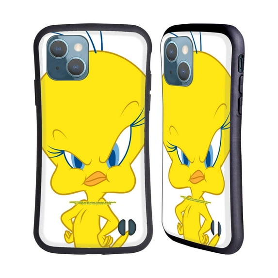 Head Case Designs Officially Licensed Looney Tunes Characters Tweety Hybrid Case Compatible with Apple iPhone 13