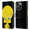 thumbnail image 1 of Head Case Designs Officially Licensed Looney Tunes Characters Tweety Leather Book Wallet Case Cover Compatible with Apple iPhone 14 Pro, 1 of 6