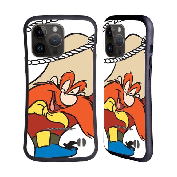 Head Case Designs Officially Licensed Looney Tunes Characters Yosemite Sam Hybrid Case Compatible with Apple iPhone 15 Pro Max