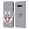 thumbnail image 1 of Head Case Designs Officially Licensed Looney Tunes Full Face Bugs Bunny Leather Book Wallet Case Cover Compatible with Samsung Galaxy S10+ / S10 Plus, 1 of 6