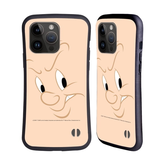 Head Case Designs Officially Licensed Looney Tunes Full Face Elmer Fudd Hybrid Case Compatible with Apple iPhone 15 Pro Max