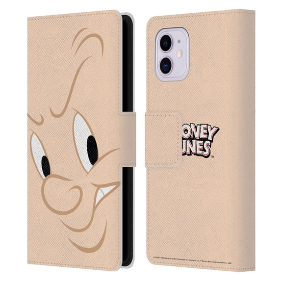 Head Case Designs Officially Licensed Looney Tunes Full Face Elmer Fudd Leather Book Wallet Case Cover Compatible with Apple iPhone 11