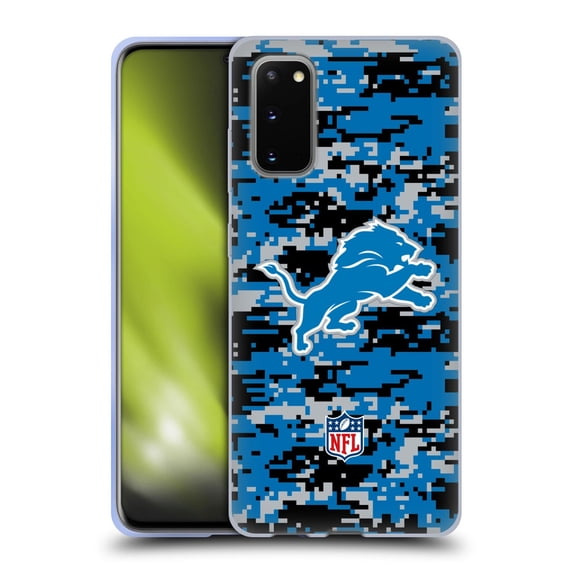 Head Case Designs NFL Detroit Lions Graphics Digital Camouflage Soft Gel Case for Samsung Galaxy S20 / S20 5G