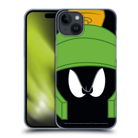 Head Case Designs Officially Licensed Looney Tunes Full Face Marvin The Martian Hard Back Case Compatible with Apple iPhone 15 Plus