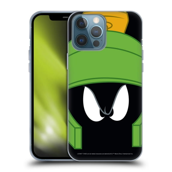 Head Case Designs Officially Licensed Looney Tunes Full Face Marvin The Martian Soft Gel Case Compatible with Apple iPhone 13 Pro Max