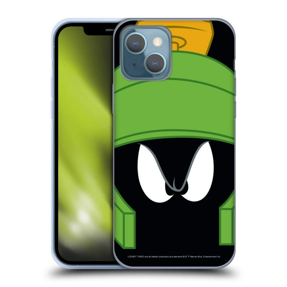 Head Case Designs Officially Licensed Looney Tunes Full Face Marvin The Martian Soft Gel Case Compatible with Apple iPhone 13