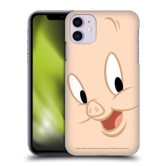 Head Case Designs Officially Licensed Looney Tunes Full Face Porky Pig Hard Back Case Compatible with Apple iPhone 11
