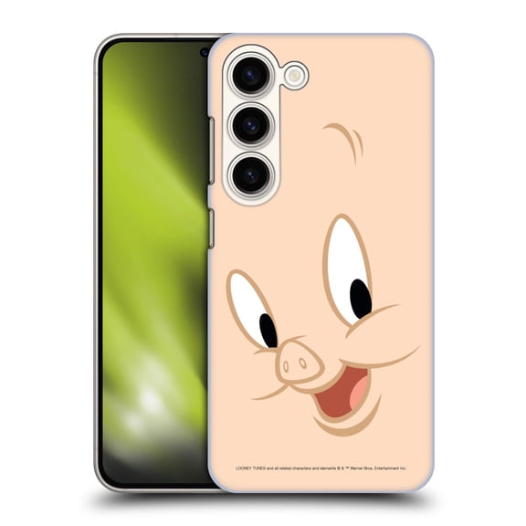 Head Case Designs Officially Licensed Looney Tunes Full Face Porky Pig Hard Back Case Compatible with Samsung Galaxy S23 5G