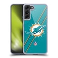 thumbnail image 1 of Head Case Designs NFL Miami Dolphins Logo Stripes Soft Gel Case for Samsung Galaxy S22+ 5G, 1 of 7