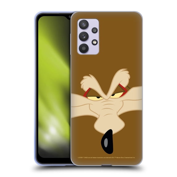 Head Case Designs Officially Licensed Looney Tunes Full Face Wile E. Coyote Soft Gel Case Compatible with Samsung Galaxy A32 5G / M32 5G (2021)