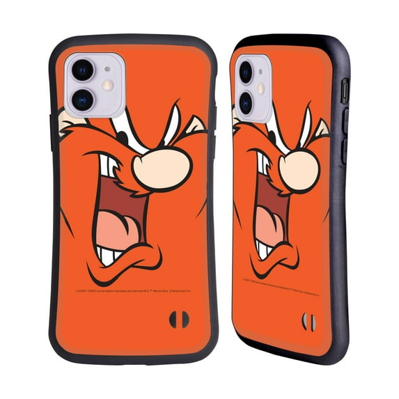 Head Case Designs Officially Licensed Looney Tunes Full Face Yosemite Sam Hybrid Case Compatible with Apple iPhone 11